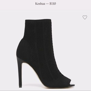 Black heel. Never worn